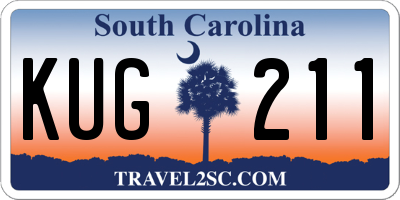 SC license plate KUG211