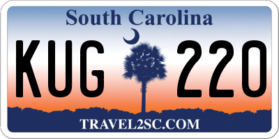 SC license plate KUG220