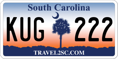 SC license plate KUG222
