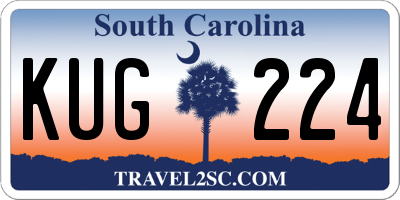 SC license plate KUG224