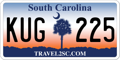 SC license plate KUG225