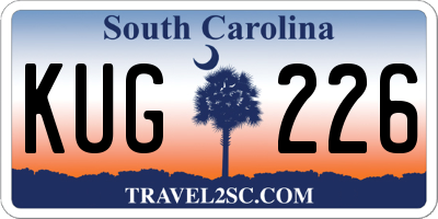 SC license plate KUG226