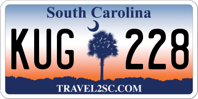 SC license plate KUG228