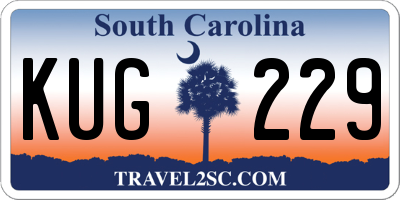 SC license plate KUG229