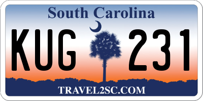 SC license plate KUG231