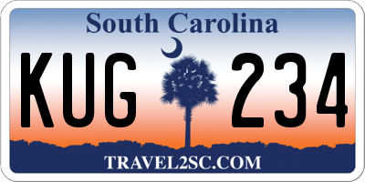 SC license plate KUG234