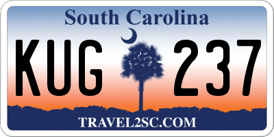 SC license plate KUG237