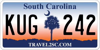 SC license plate KUG242
