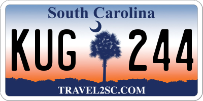 SC license plate KUG244
