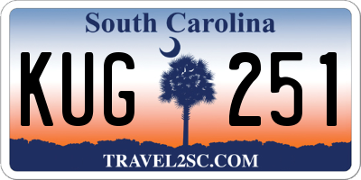 SC license plate KUG251