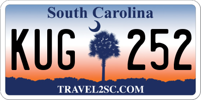 SC license plate KUG252