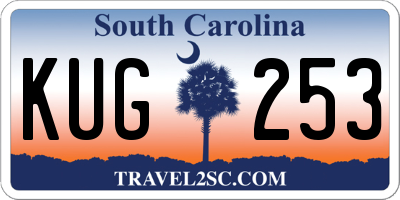 SC license plate KUG253