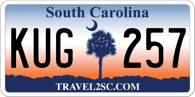 SC license plate KUG257