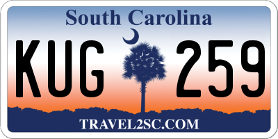 SC license plate KUG259
