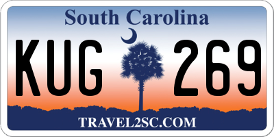 SC license plate KUG269