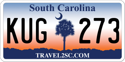 SC license plate KUG273