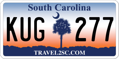 SC license plate KUG277