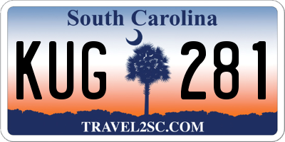 SC license plate KUG281