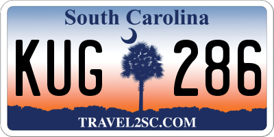 SC license plate KUG286