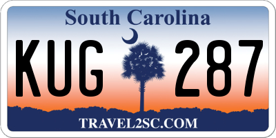 SC license plate KUG287