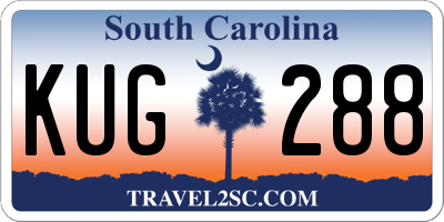 SC license plate KUG288