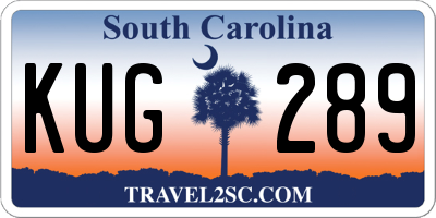 SC license plate KUG289