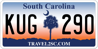 SC license plate KUG290