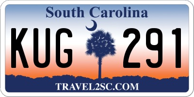 SC license plate KUG291