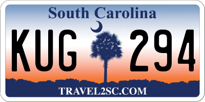 SC license plate KUG294