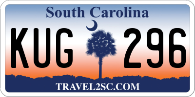 SC license plate KUG296