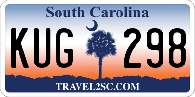 SC license plate KUG298