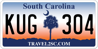 SC license plate KUG304