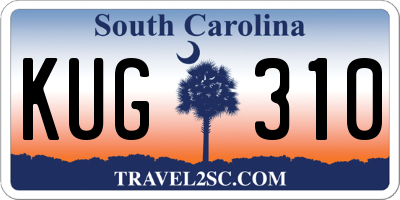 SC license plate KUG310