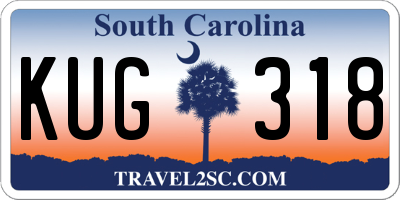 SC license plate KUG318