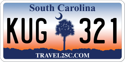 SC license plate KUG321