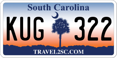 SC license plate KUG322