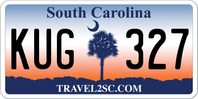SC license plate KUG327