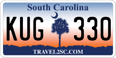 SC license plate KUG330