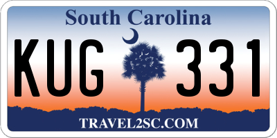 SC license plate KUG331