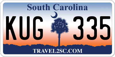 SC license plate KUG335