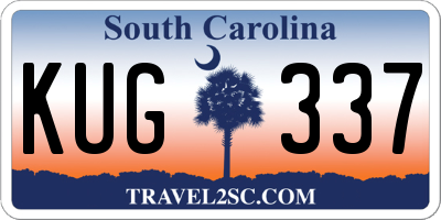 SC license plate KUG337