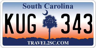 SC license plate KUG343