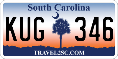 SC license plate KUG346
