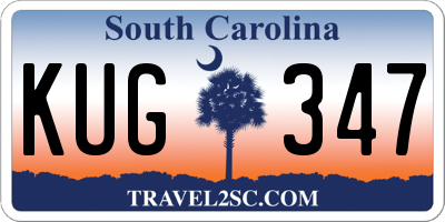 SC license plate KUG347