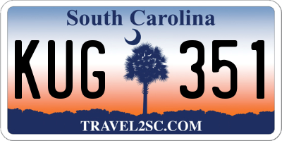 SC license plate KUG351