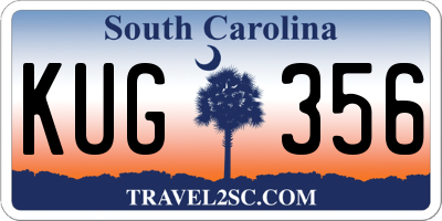 SC license plate KUG356