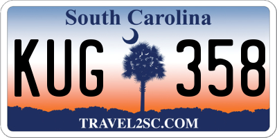 SC license plate KUG358