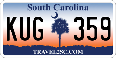 SC license plate KUG359
