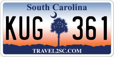 SC license plate KUG361