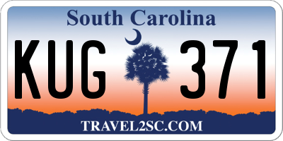 SC license plate KUG371